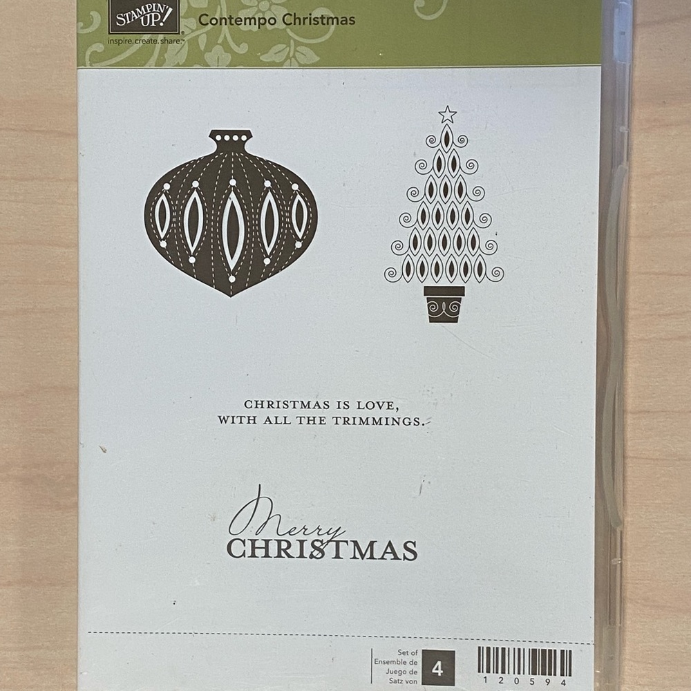 Stampin Up! Contempo Christmas Set of 4